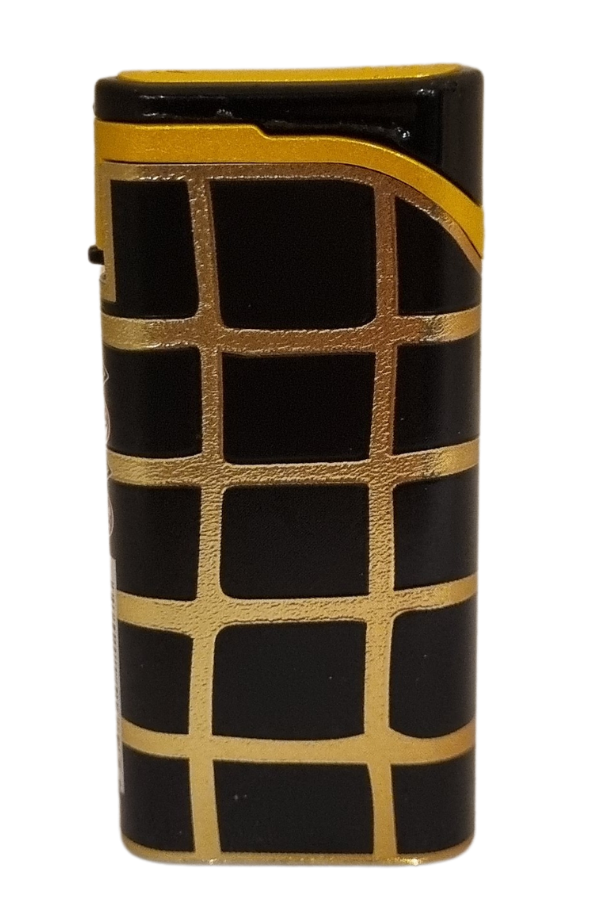 TR8059,PremiumQuality Gold - Siyah Tek Torch Pürmüz Plastik Puro Çakmağı