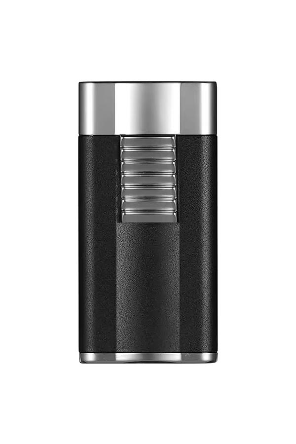 TR7160,Guevara Gunmetal-Gümüş Perde Alev Metal Puro Çakmağı