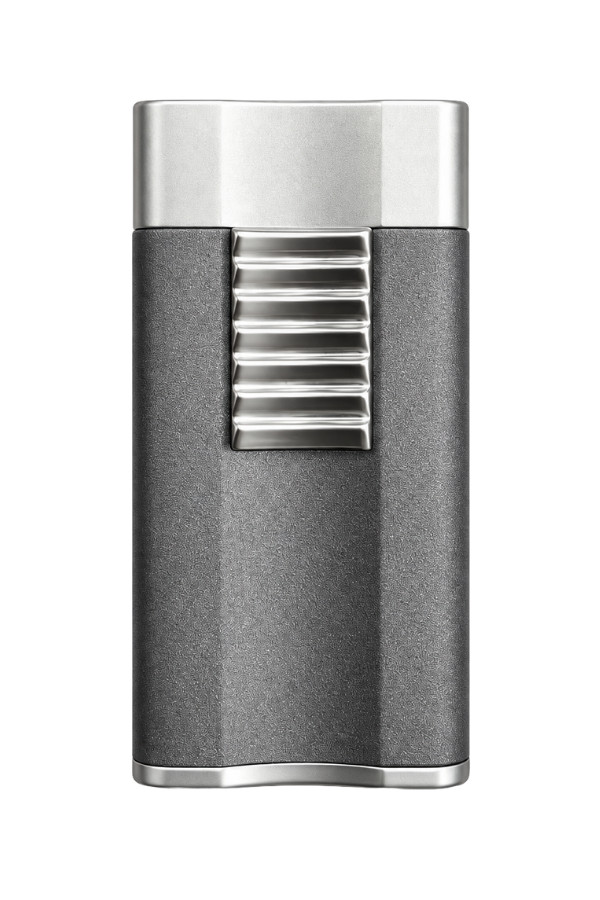 TR7160,Guevara Gunmetal-Gümüş Perde Alev Metal Puro Çakmağı