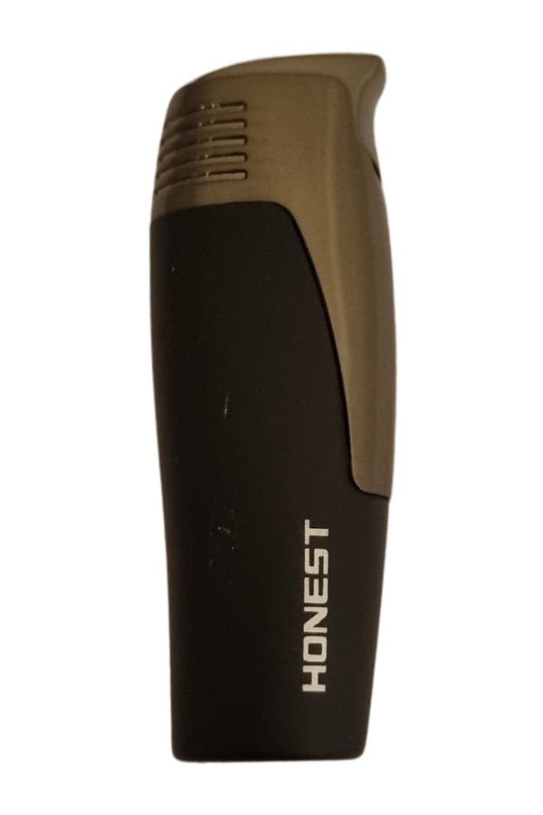 TR7661,Honest Tek Torch Pürmüz Siyah Puro Çakmağı