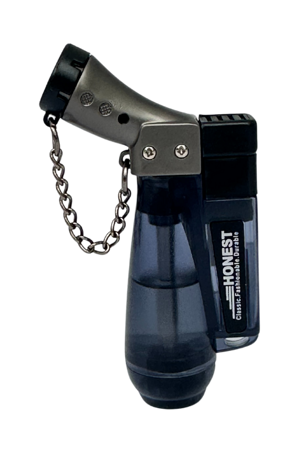 TR7658,Honest Tek Torch Pürmüz Siyah Puro Çakmağı