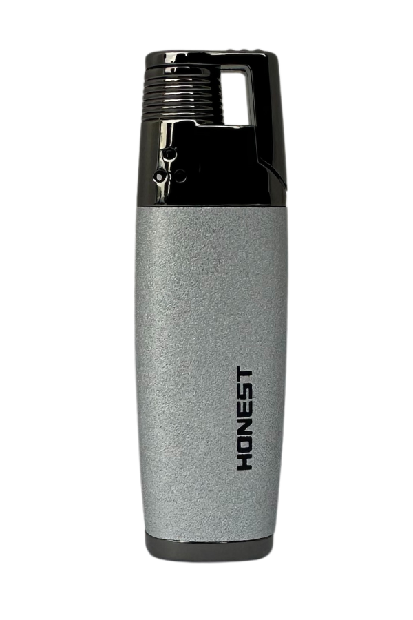 TR7602,Honest Tek Torch Pürmüz Gümüş Puro Çakmağı