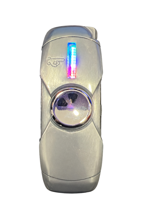 ACK075,Hunter Tek Torch Pürmüz Gümüş I Love You Design Metal Puro Çakmağı & Stres Çarkı