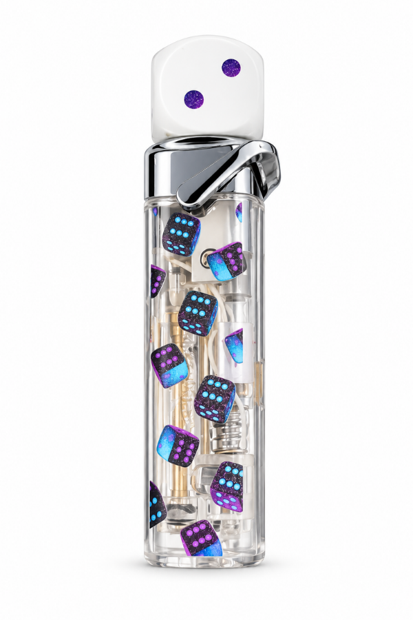 ACK007,Hunter Tek Torch Pürmüz Neon Zar Design Işıklı Puro Çakmağı