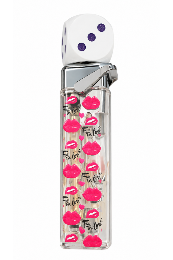 ACK006,Hunter Tek Torch Pürmüz Kiss Zar Design Işıklı Puro Çakmağı
