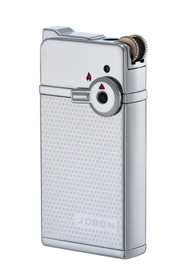 TR8627,Jobon Tek Torch Pürmüz & Soft Flame Gümüş Metal Puro Çakmağı