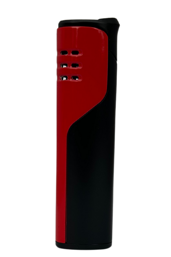TR7622,Jobon Tek Torch Pürmüz Kırmızı-Siyah Puro Çakmağı