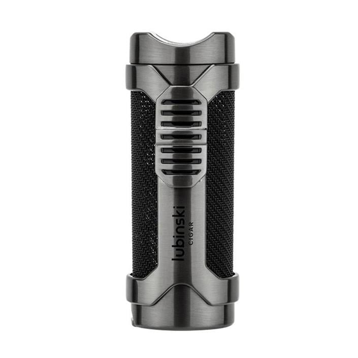 LB-165,Lubinski Cigar Sehpa Kapaklı Delicili Tek Torch Puro Çakmağı Gunmetal