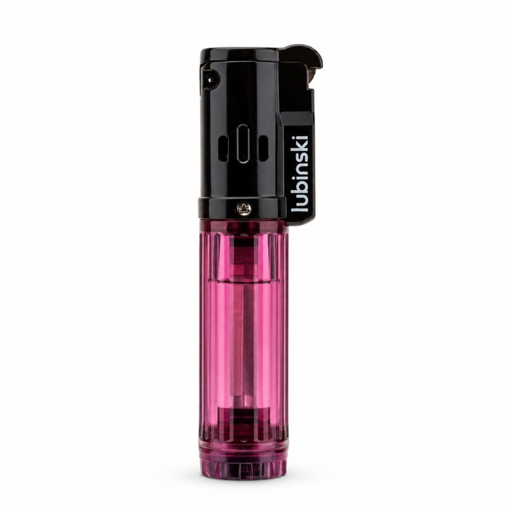 LB-205,Lubinski Cigar Basic Slim Tek Torch Puro Çakmağı Mor