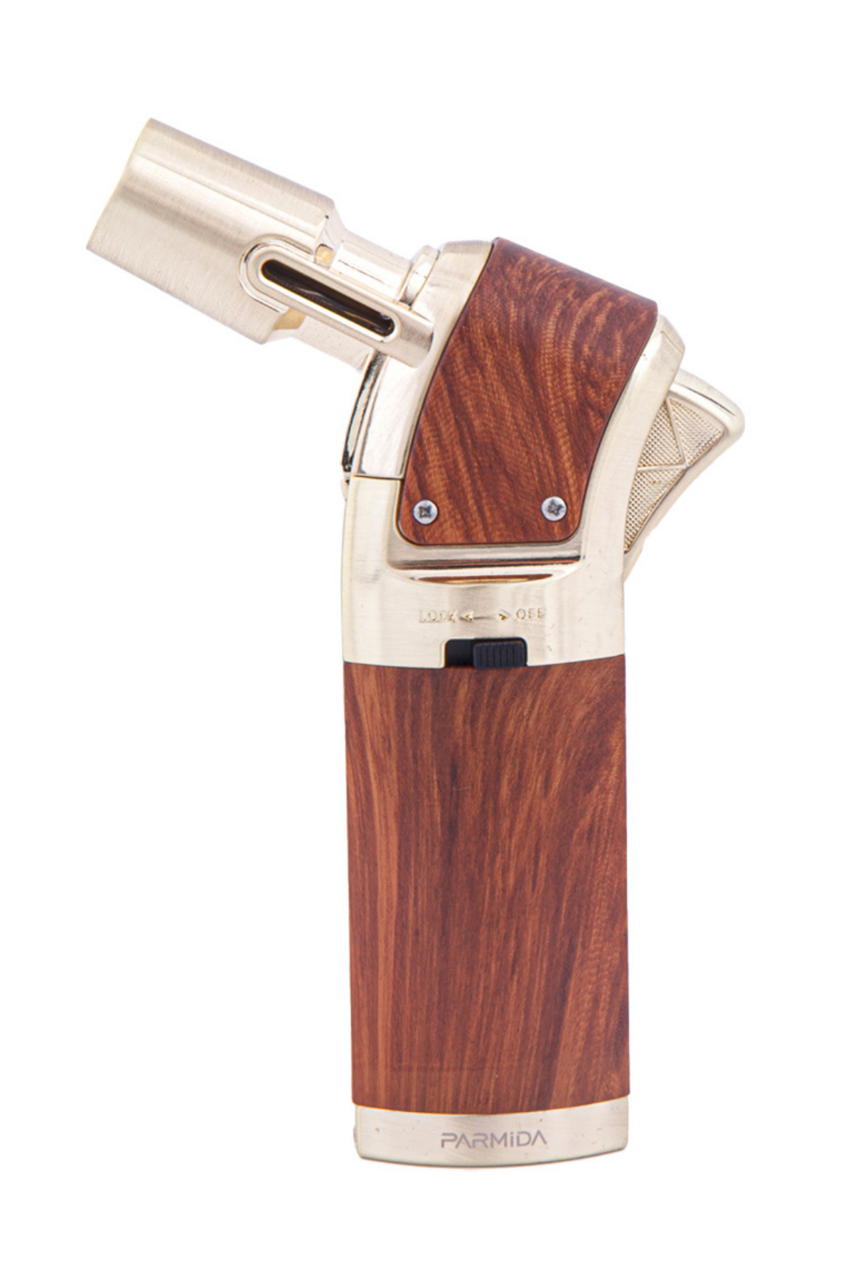 TR5993,Parmida Tek Torch Ahşap Desenli Masa Tipi Puro Çakmağı