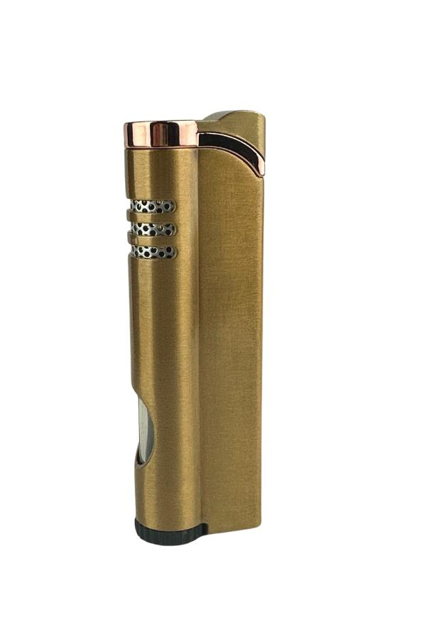 TR7317,Parmida Tek Torch Pürmüz Gold Metal Puro Çakmağı