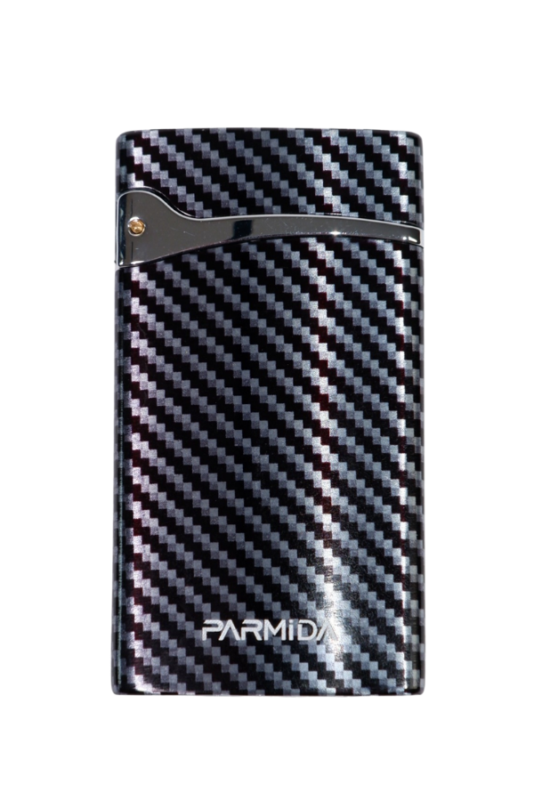 TR8947,Parmida Perde Alev Siyah Karbon Desenli Puro Çakmağı
