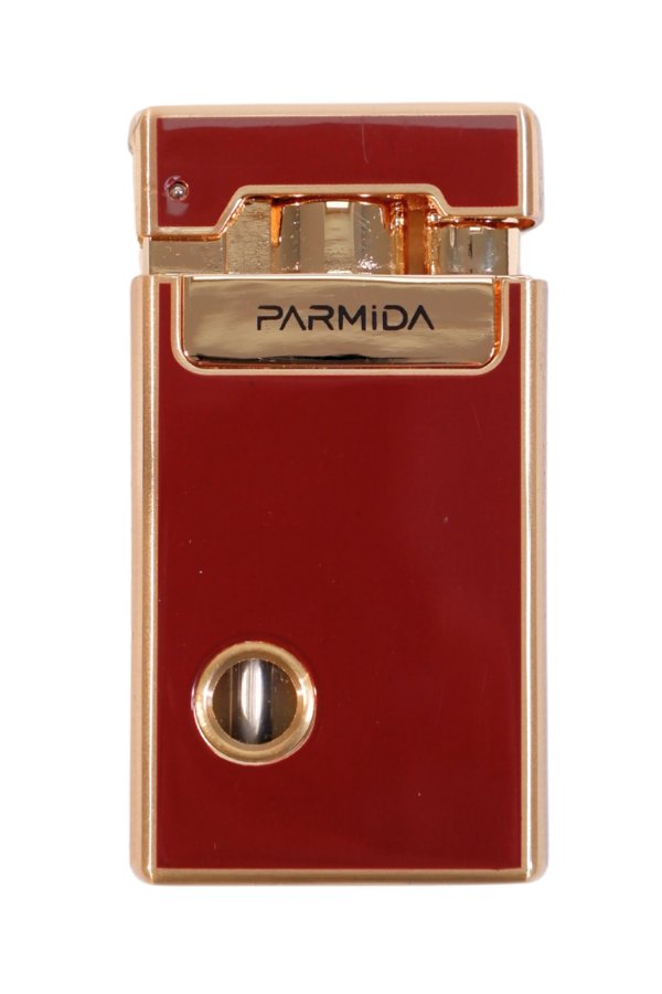 TR9231,Parmida Tek Torch Pürmüz Soft Flame Özellikli Bordo-Gold Metal Puro Çakmağı