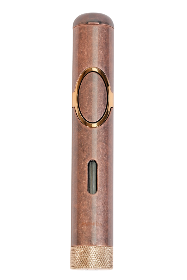 TR9518,Parmida Tek Torch Pürmüz Delicili Bronz Metal Puro Çakmağı