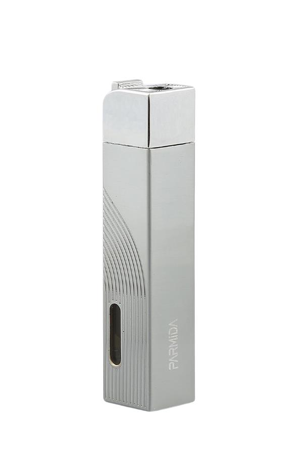 TR7297,Parmida Tek Torch Pürmüz Gümüş İşlemeli Metal Puro Çakmağı