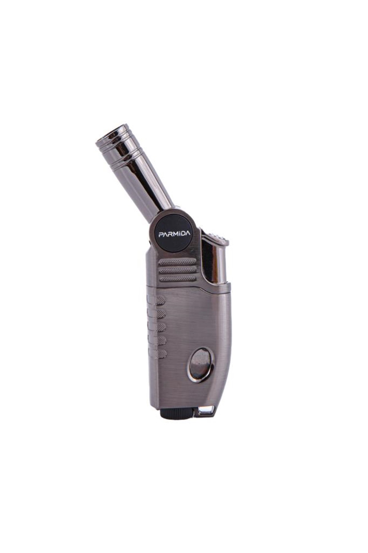 TR4679,Parmida Tek Torch Gunmetal Oynar Başlıklı Masa Tipi Puro Çakmağı