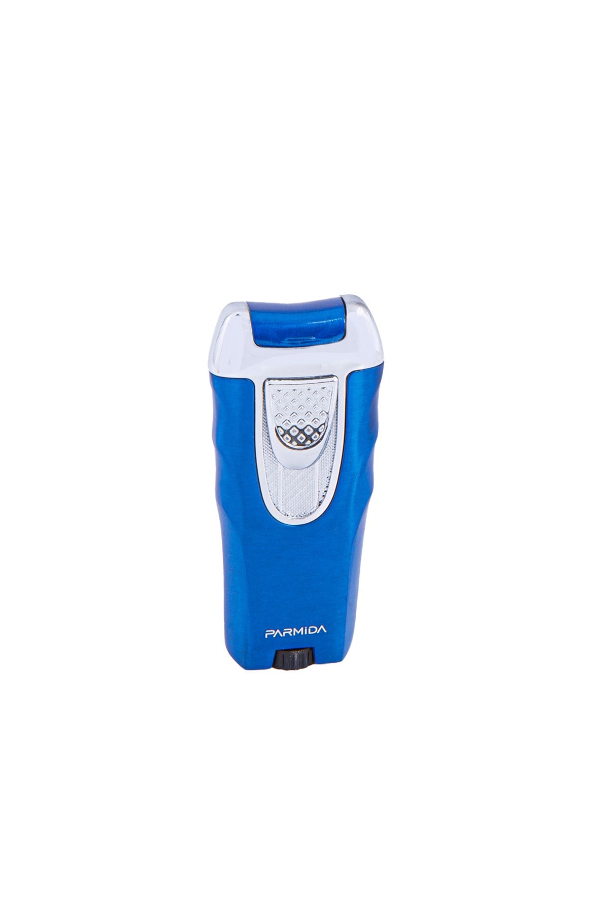TR4729,Parmida Tek Torch Mavi-Gümüş Puro Çakmağı