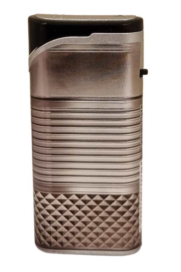TR8107,PremiumQuality Gümüş Tek Torch Pürmüz Plastik Puro Çakmağı