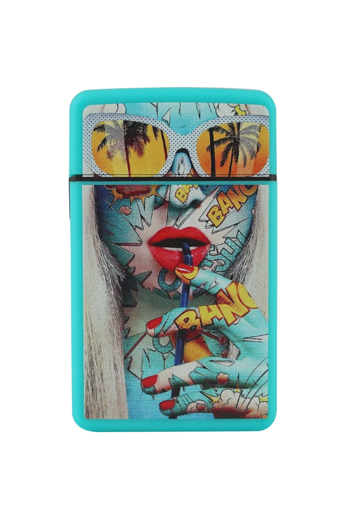 TR4184,PremiumQuality Popart Dizayn Tek Torch Puro Çakmağı