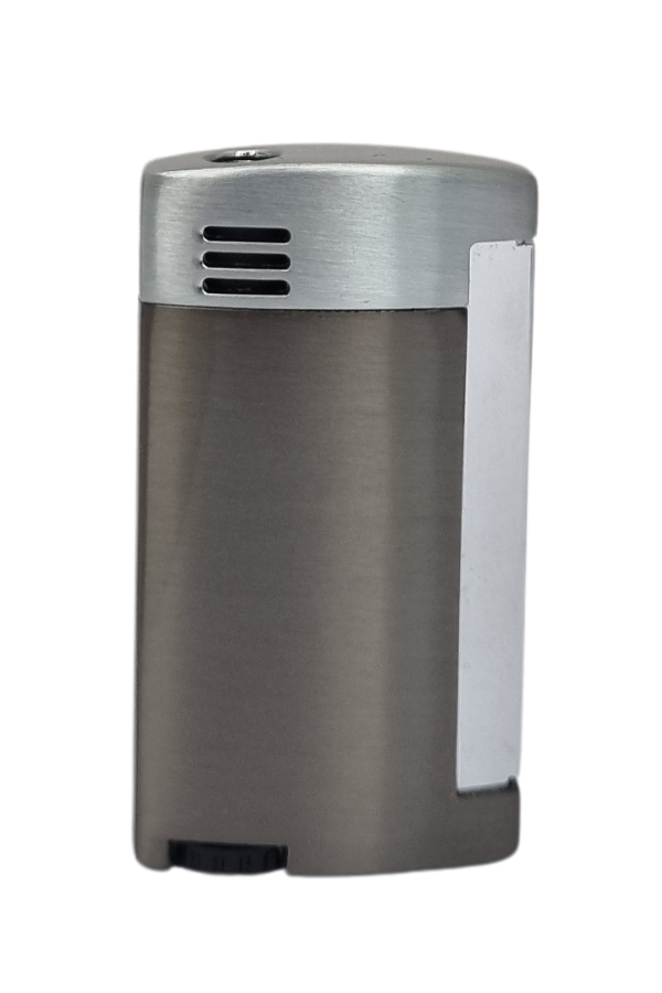 TR7641,PremiumQuality Tek Torch Pürmüz Koyu Gümüş Puro Çakmağı