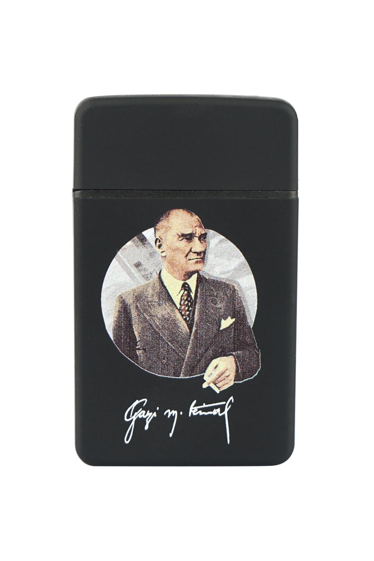 TR4195,PremiumQuality Atatürk Desenli Tek Torch Puro Çakmağı