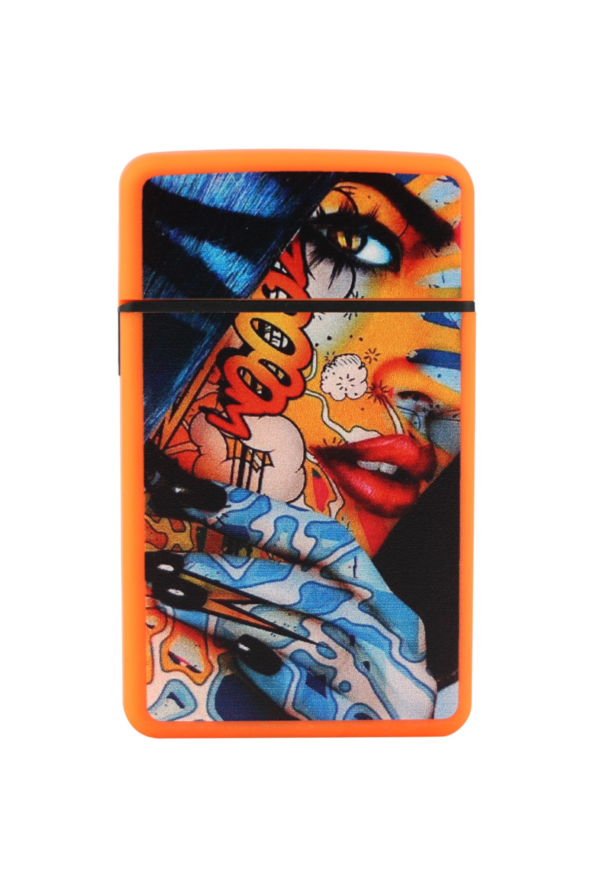 TR4186,PremiumQuality Popart Dizayn Tek Torch Puro Çakmağı