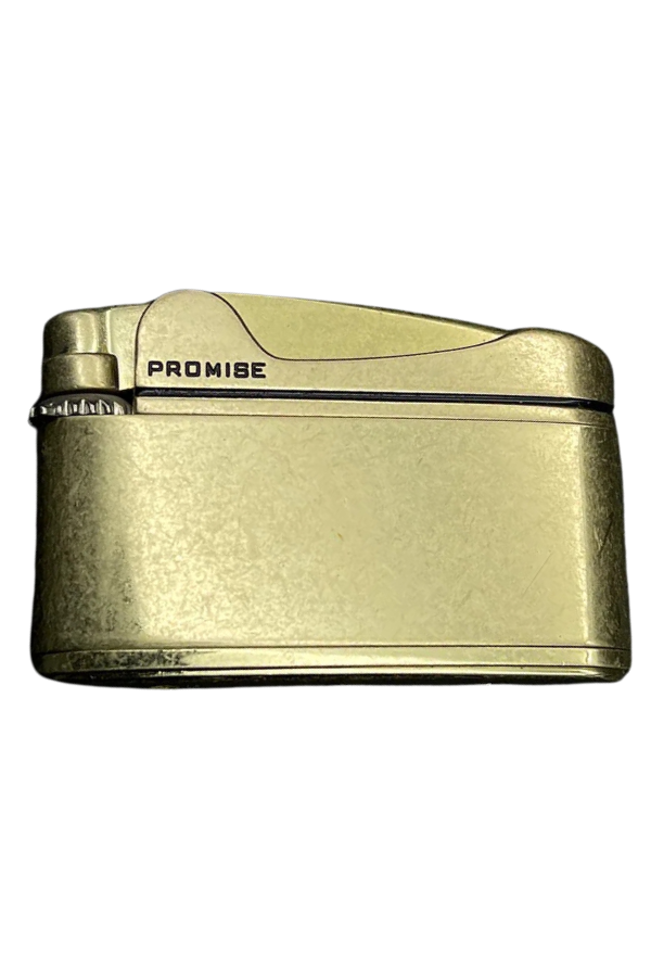 TR8645,Promise Soft Flame Fırçalı Gold Metal Çakmak