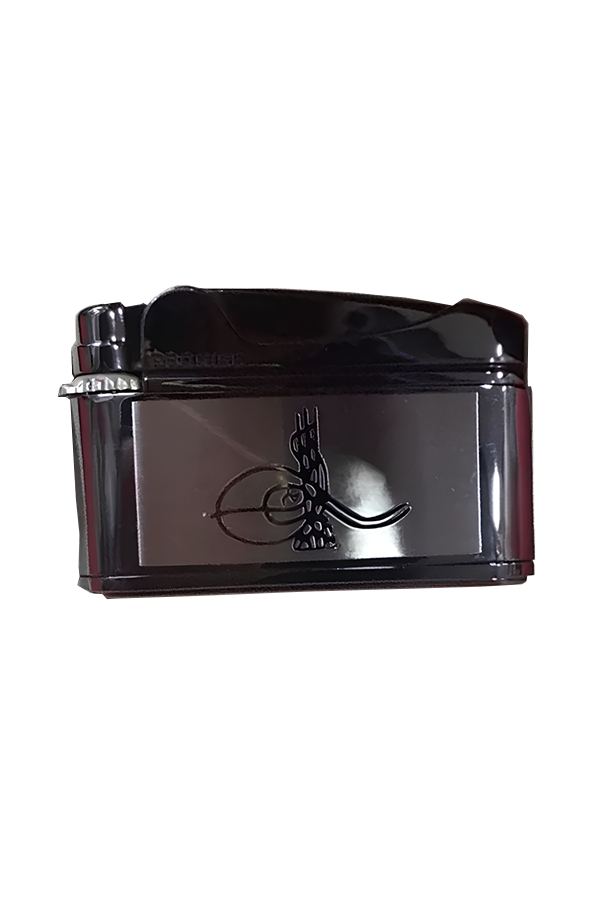 TR8653,Promise Soft Flame Gunmetal Tuğra Desenli Metal Çakmak