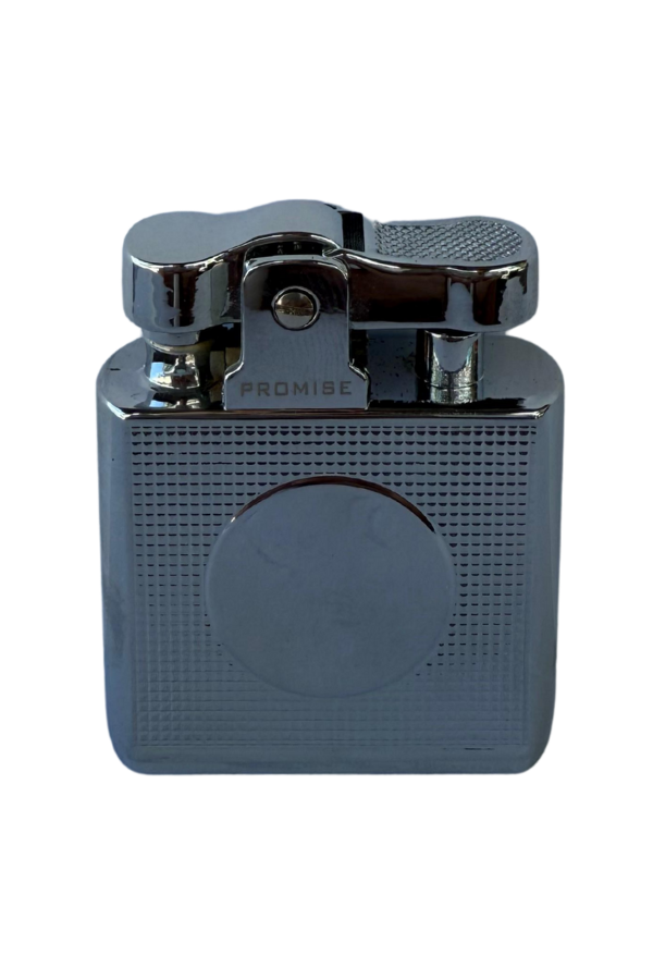 TR8599,Promise Gümüş Tek Alevli Benzinli Çakmak