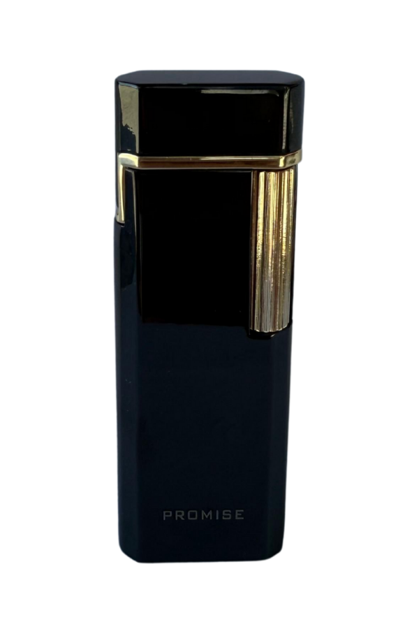 TR8621,Promise Twiggy Siyah Gold Metal Soft Flame Çakmak