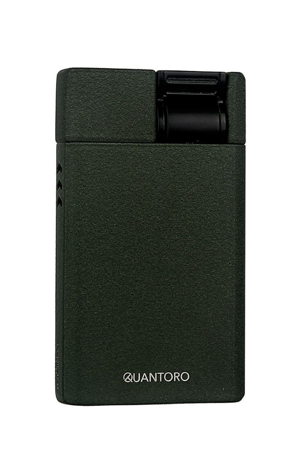 TRZ1002,Quantoro Tek Torch Pürmüz Yeşil Metal Puro Çakmağı