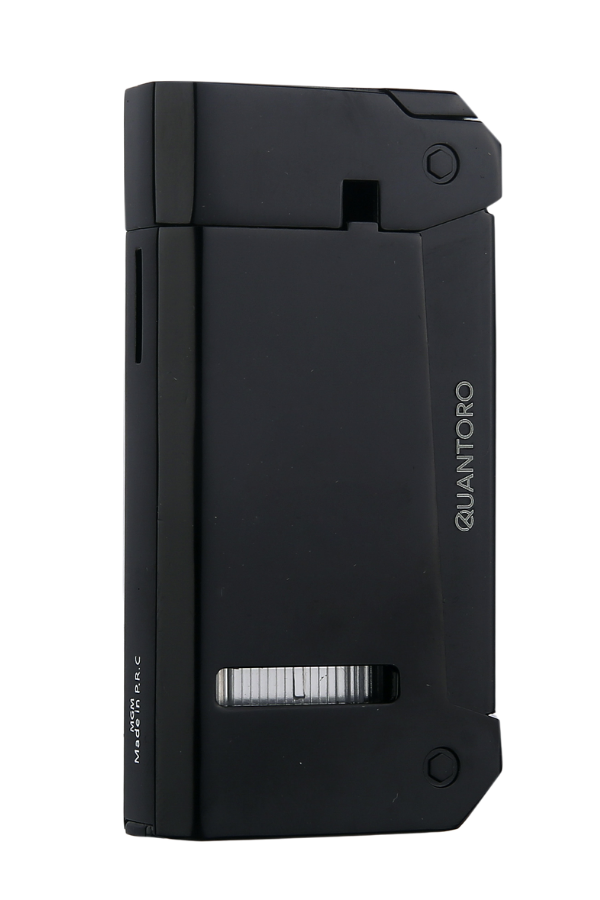 TRZ1207,Quantoro Tek Torch Pürmüz Delicili Siyah Metal Puro Çakmağı