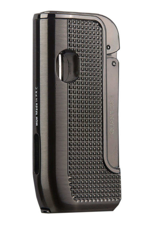 TRZ1159,Quantoro Tek Torch Pürmüz Delicili Gunmetal Dots Metal Puro Çakmağı