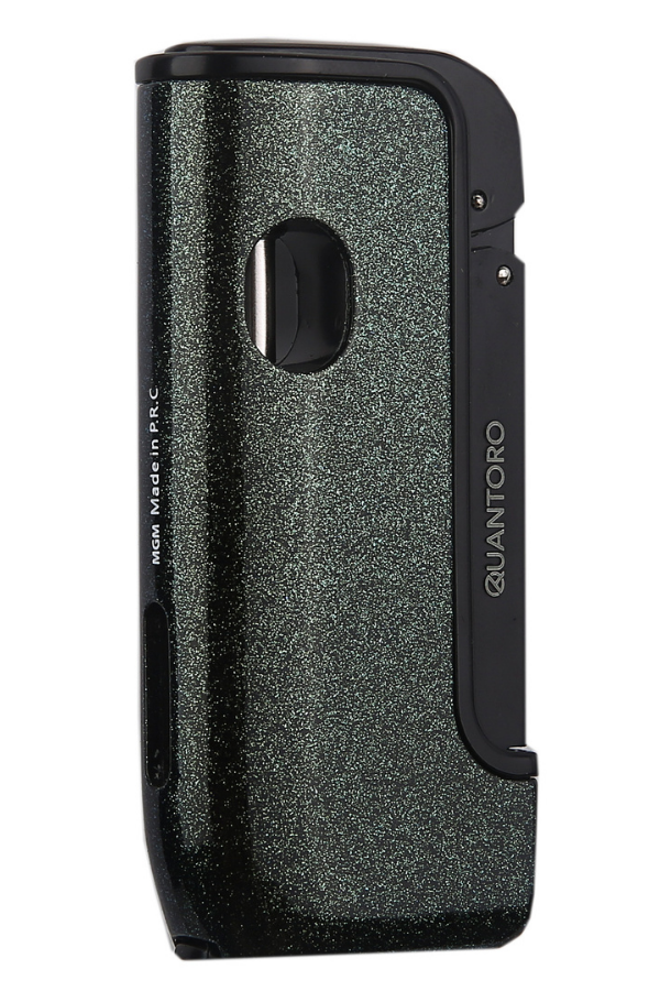 TRZ1164,Quantoro Tek Torch Pürmüz Delicili Yeşil Yaldızlı Metal Puro Çakmağı