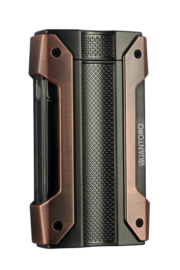 TRZ1029,Quantoro Tek Torch Pürmüz Gunmetal-Bakır Metal Puro Çakmağı