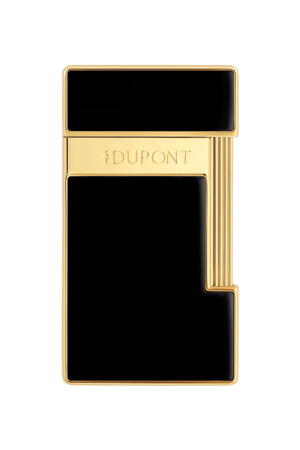 TR8439,S.T. Dupont Lacquered Slimmy Siyah Puro Çakmağı 28222