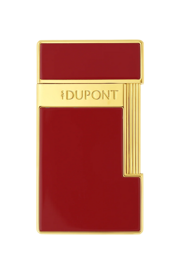 TR8437,S.T. Dupont Lacquered Slimmy Kırmızı Puro Çakmağı 28030