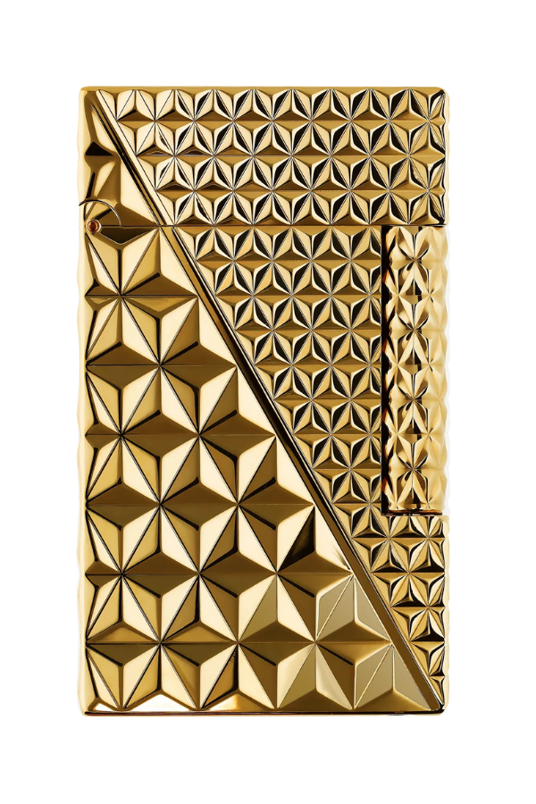 TR8694,S.T. Dupont Ligne 2 Çift Soft Alev Fire X Gold Puro Çakmağı C16646