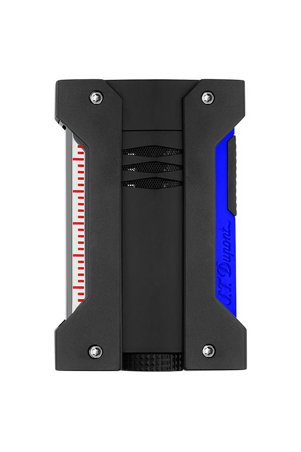 TR7490,S.T. Dupont Defi Extreme Neon Mavi-Siyah Tek Torch Puro Çakmağı 21416