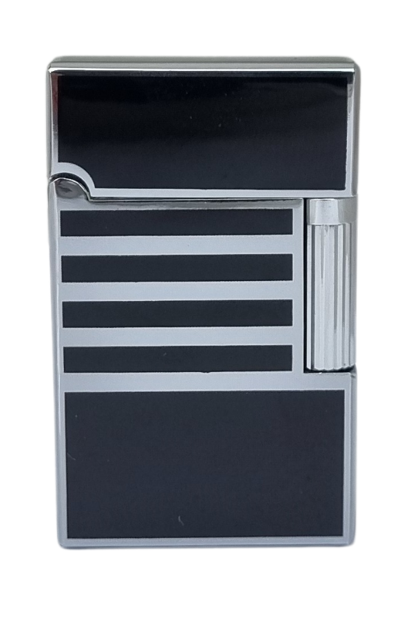 TR7694,Vindiesel Soft Flame Siyah-Gümüş Desenli Çakmak