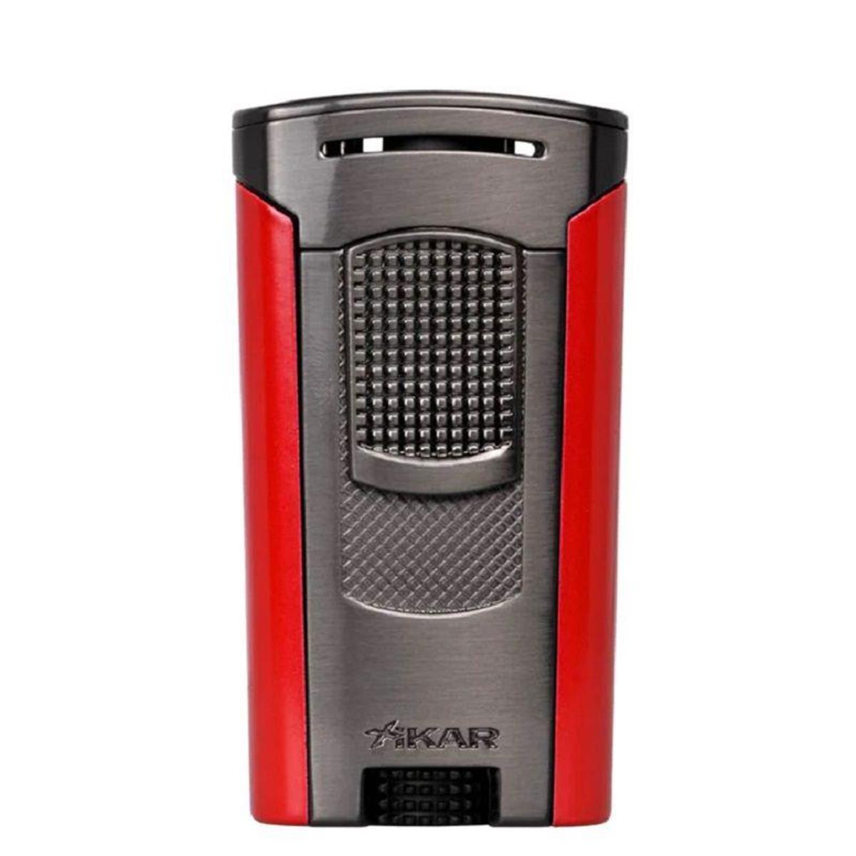TR5171,Xıkar Astral Sıngle Gunmetal Kırmızı Çakmak