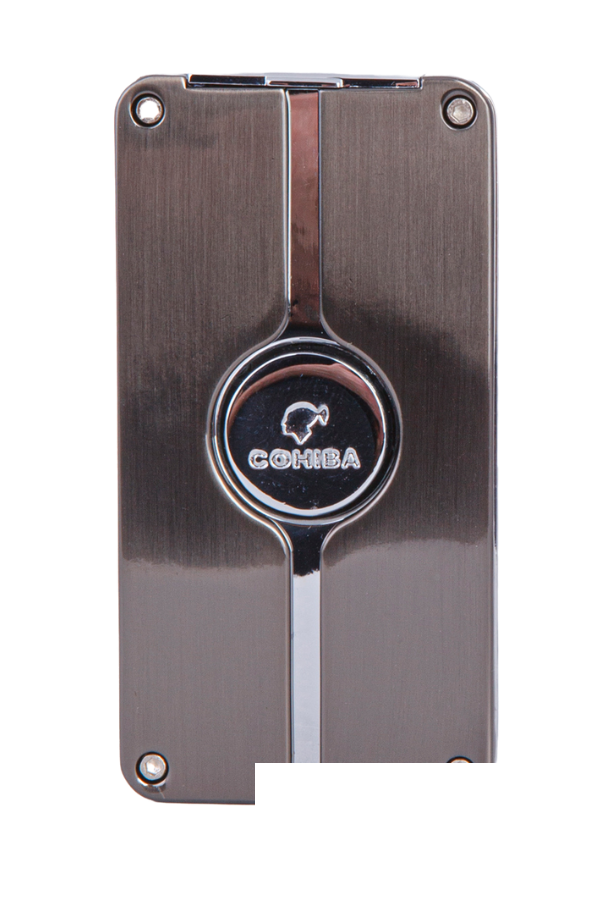 TR7915,Cohiba 3 Torch Pürmüz Gümüş Metal Puro Çakmağı