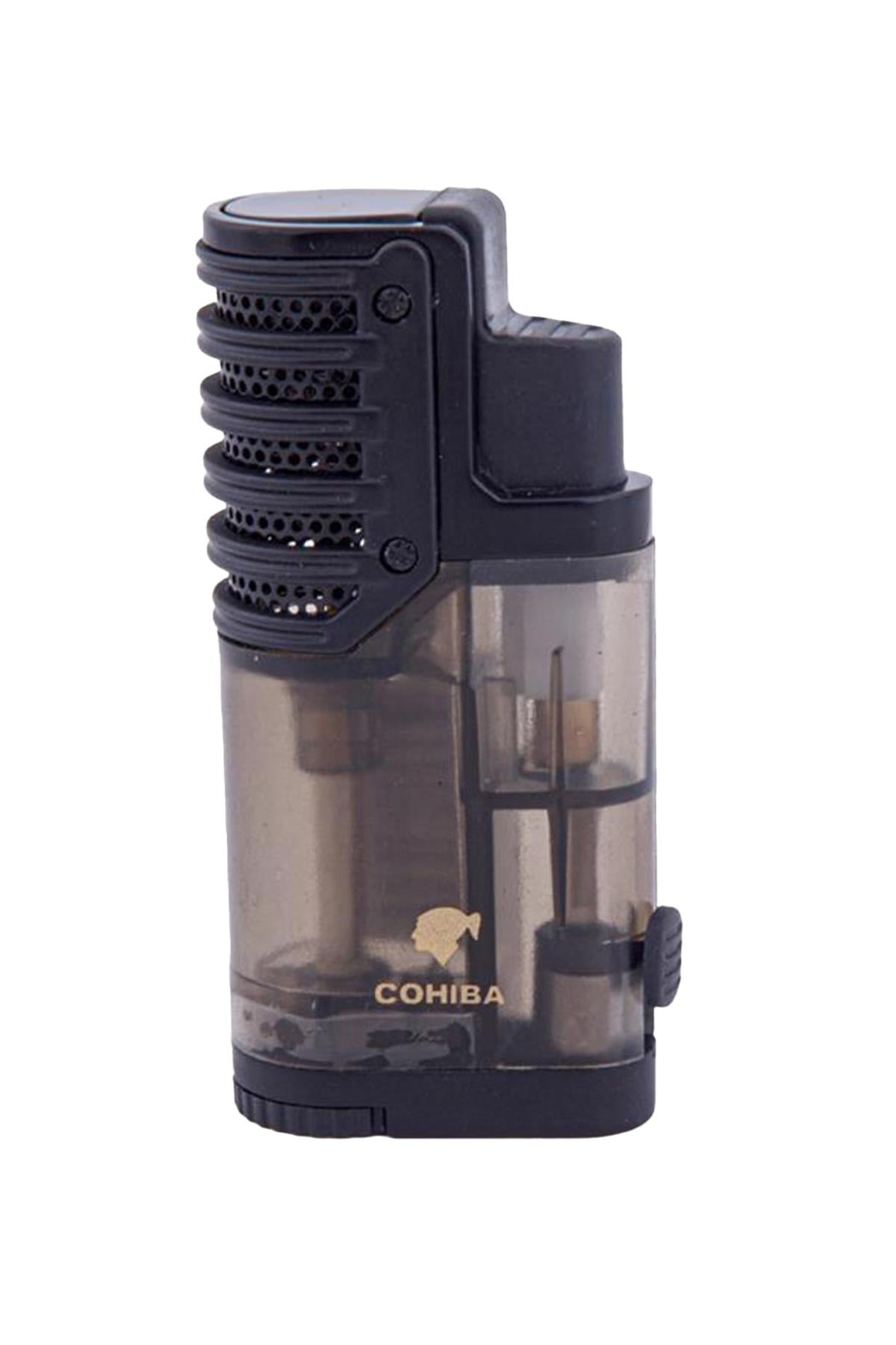 TR6076,Cohiba 3 Torch Pürmüz Siyah Puro Çakmağı