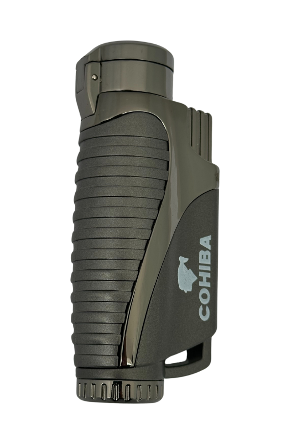 TR7616,Cohiba 3 Torch Pürmüz Gümüş Puro Çakmağı