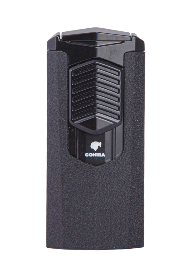 TR7944,Cohiba 3 Torch Pürmüz Mat Siyah Metal Puro Çakmağı