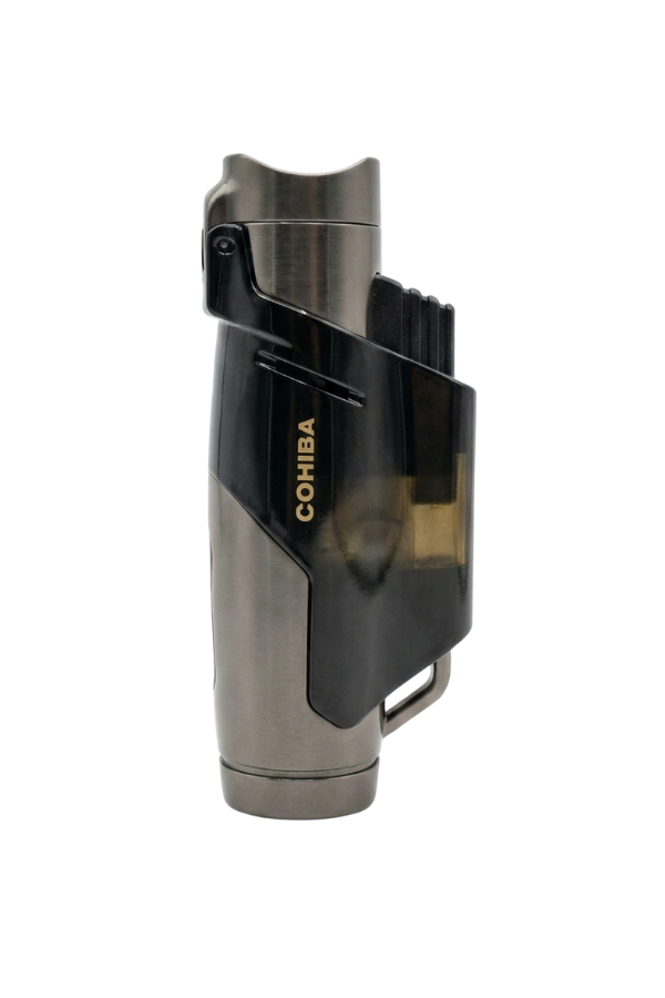 TR9000,Cohiba 3 Torch Pürmüz Siyah - Gunmetal Puro Çakmağı