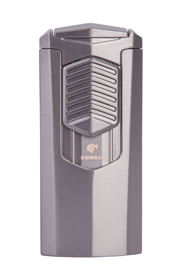 TR7946,Cohiba 3 Torch Pürmüz Gunmetal Metal Puro Çakmağı
