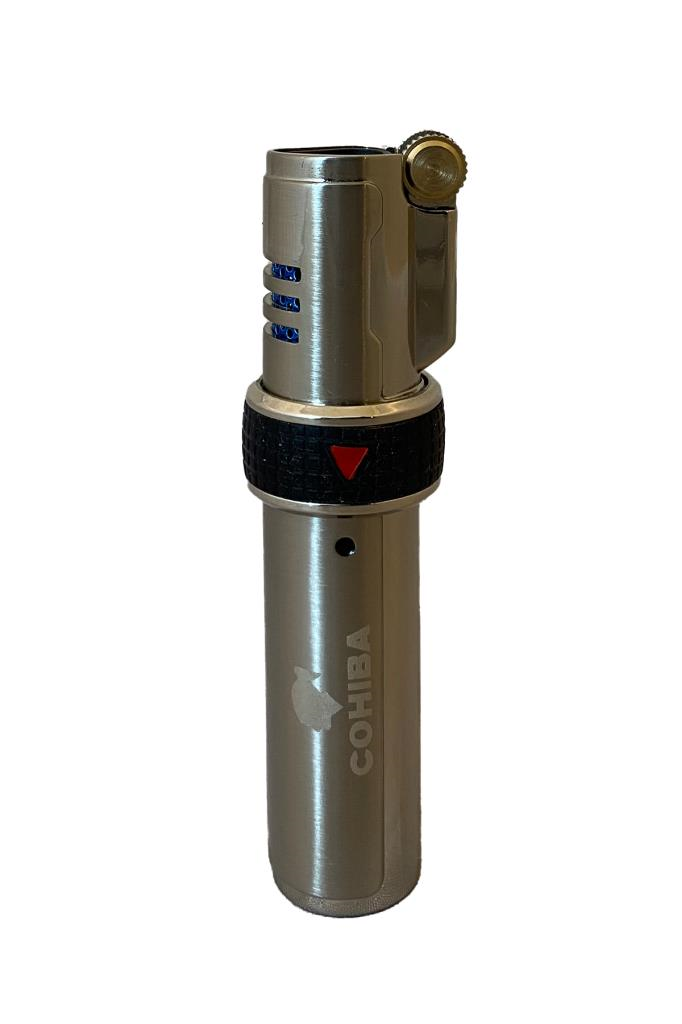 TR6671,Cohiba Gümüş 3 Torch Pürmüz Puro Çakmağı