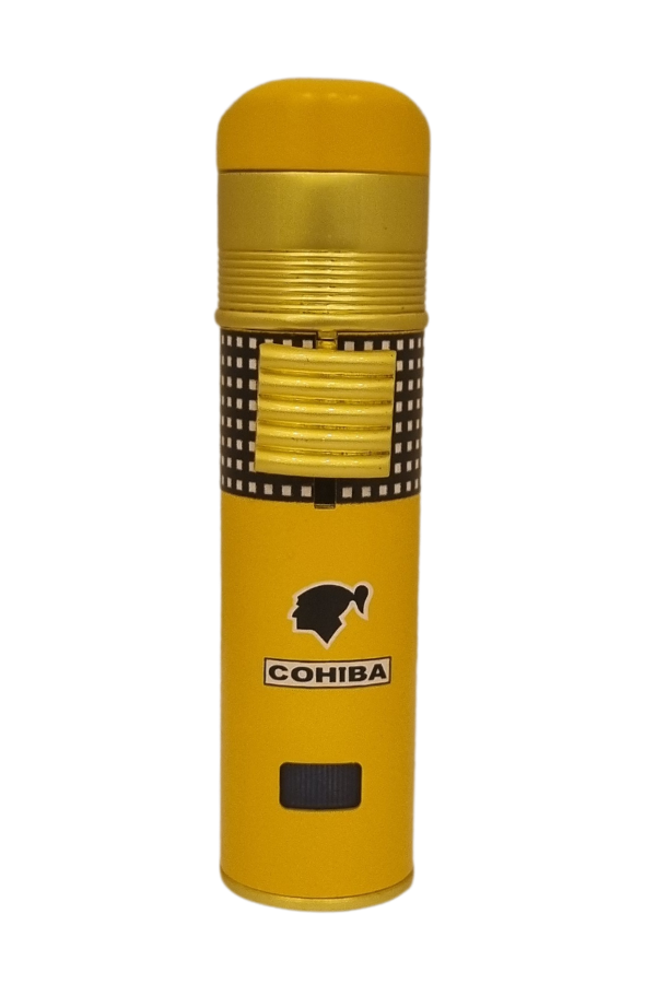 TR7764,Cohiba Özel Seri 3 Torch Pürmüz Sarı Puro Çakmağı