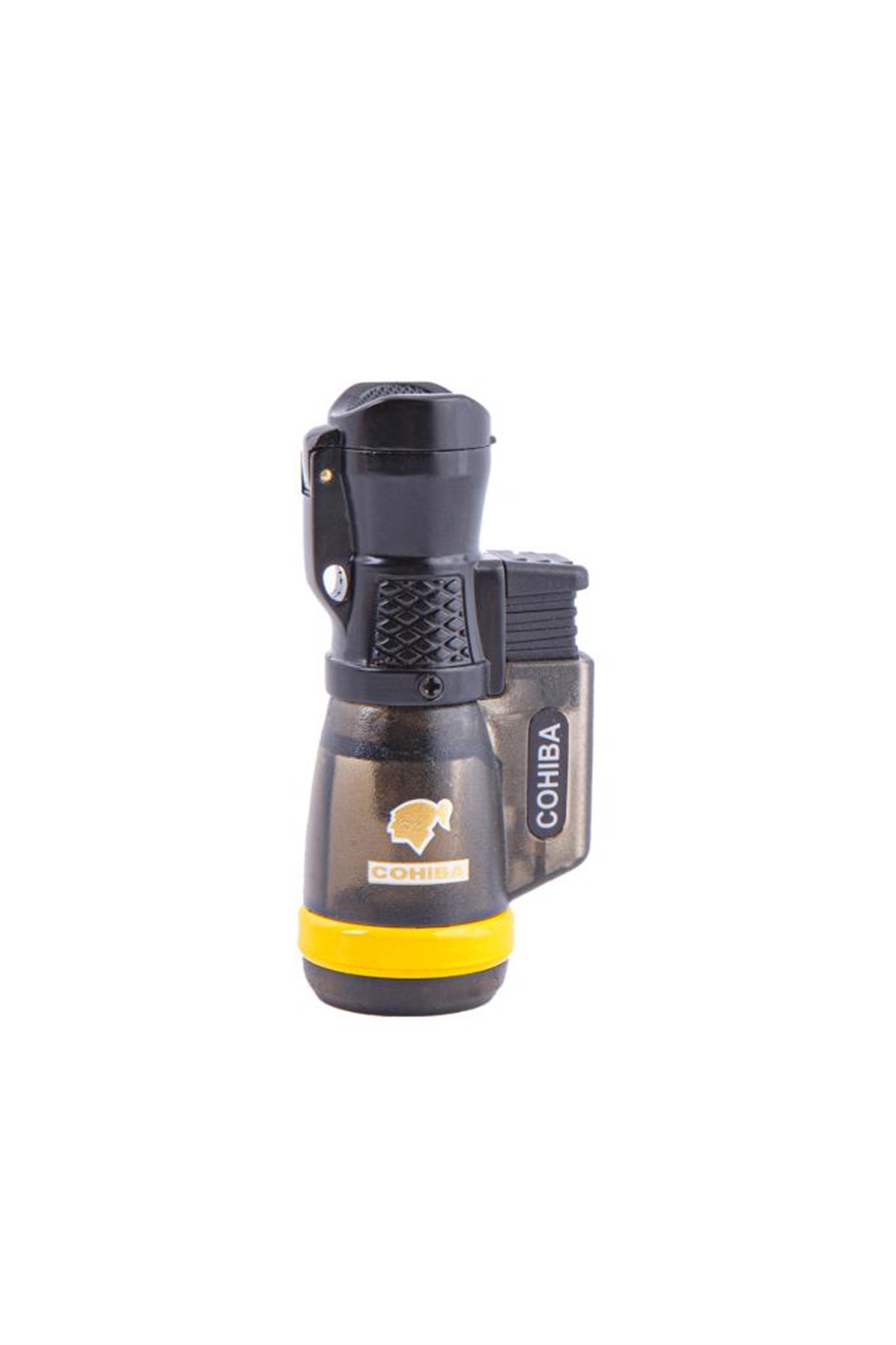 TR4712,Cohiba Üç Torch Siyah-Sarı Puro Çakmağı